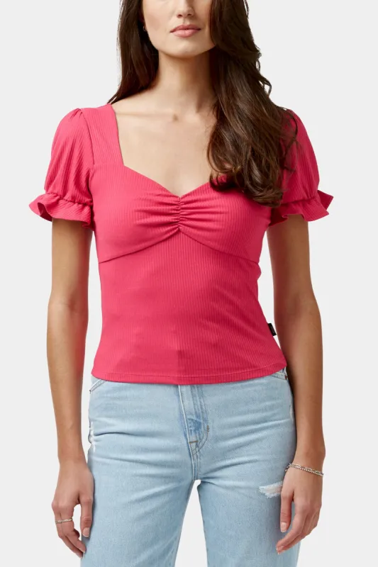 Amari Flutter Sleeve T-Shirt sold by Lord & Taylor
