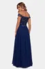 Long Off The Shoulder Chiffon Beaded Gown sold by Lord & Taylor