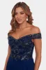 Long Off The Shoulder Chiffon Beaded Gown sold by Lord & Taylor