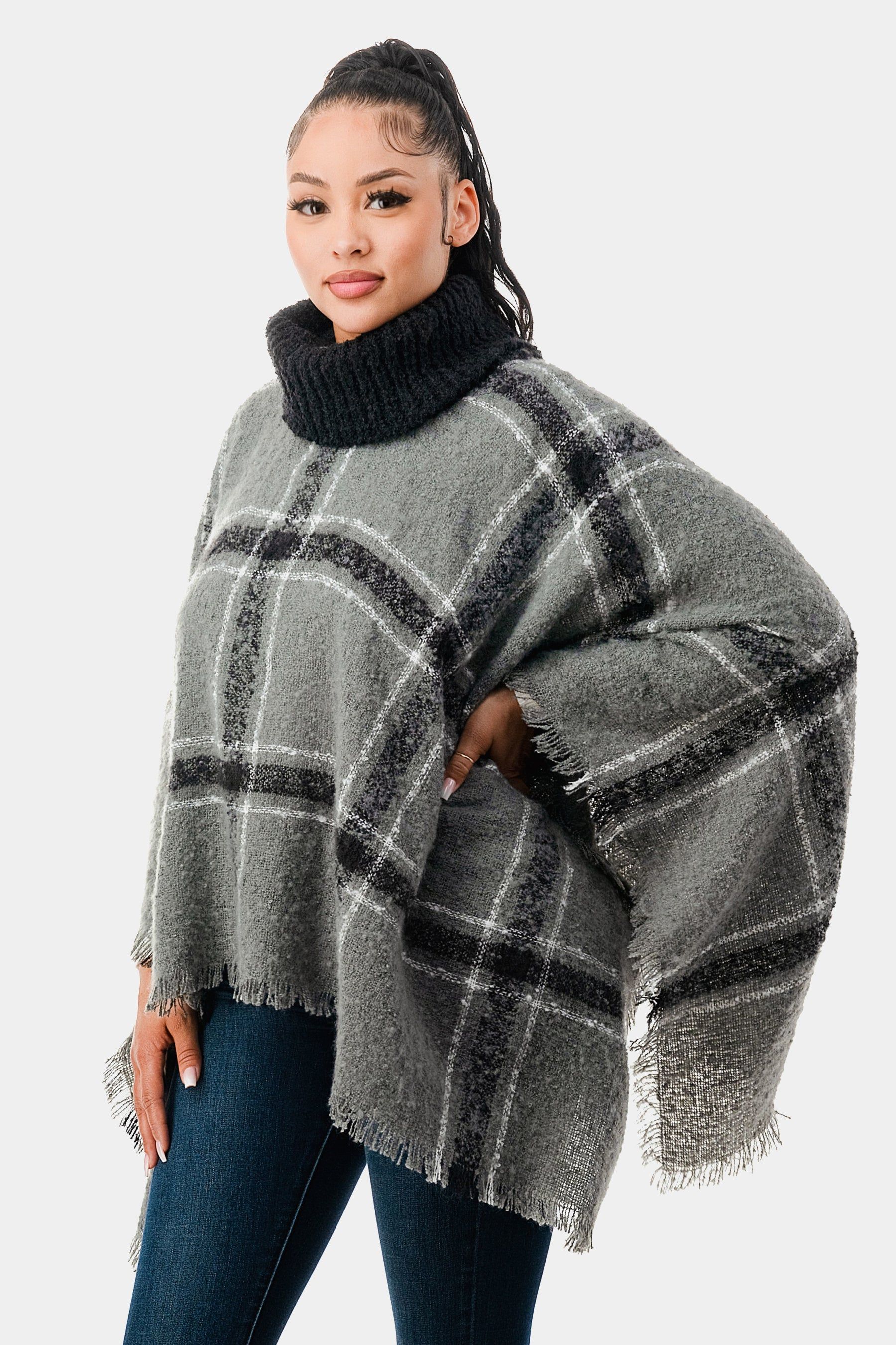 Plaid Ruana sold by Lord & Taylor product image thumbnail 9