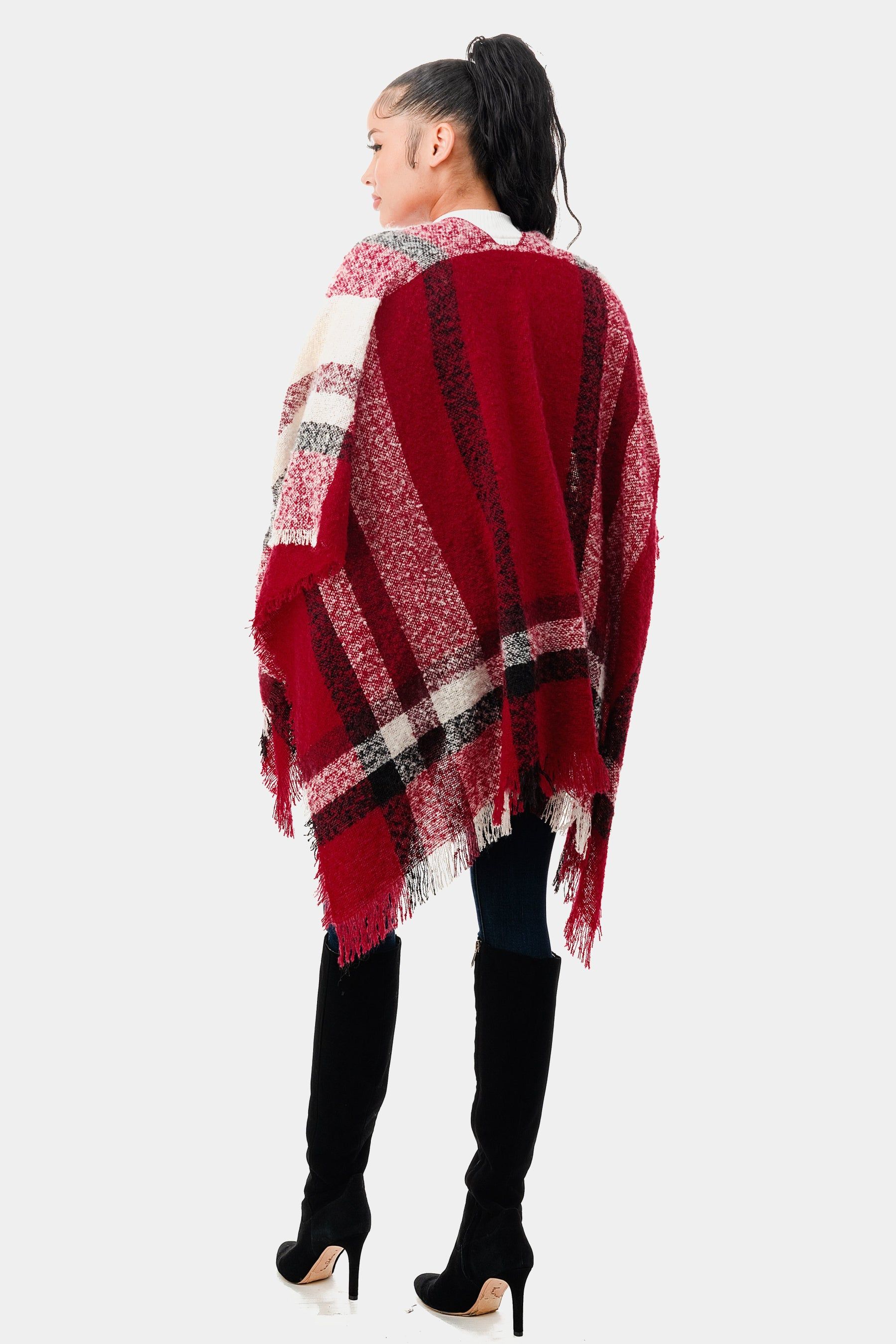 Plaid Ruana sold by Lord & Taylor product image thumbnail 4