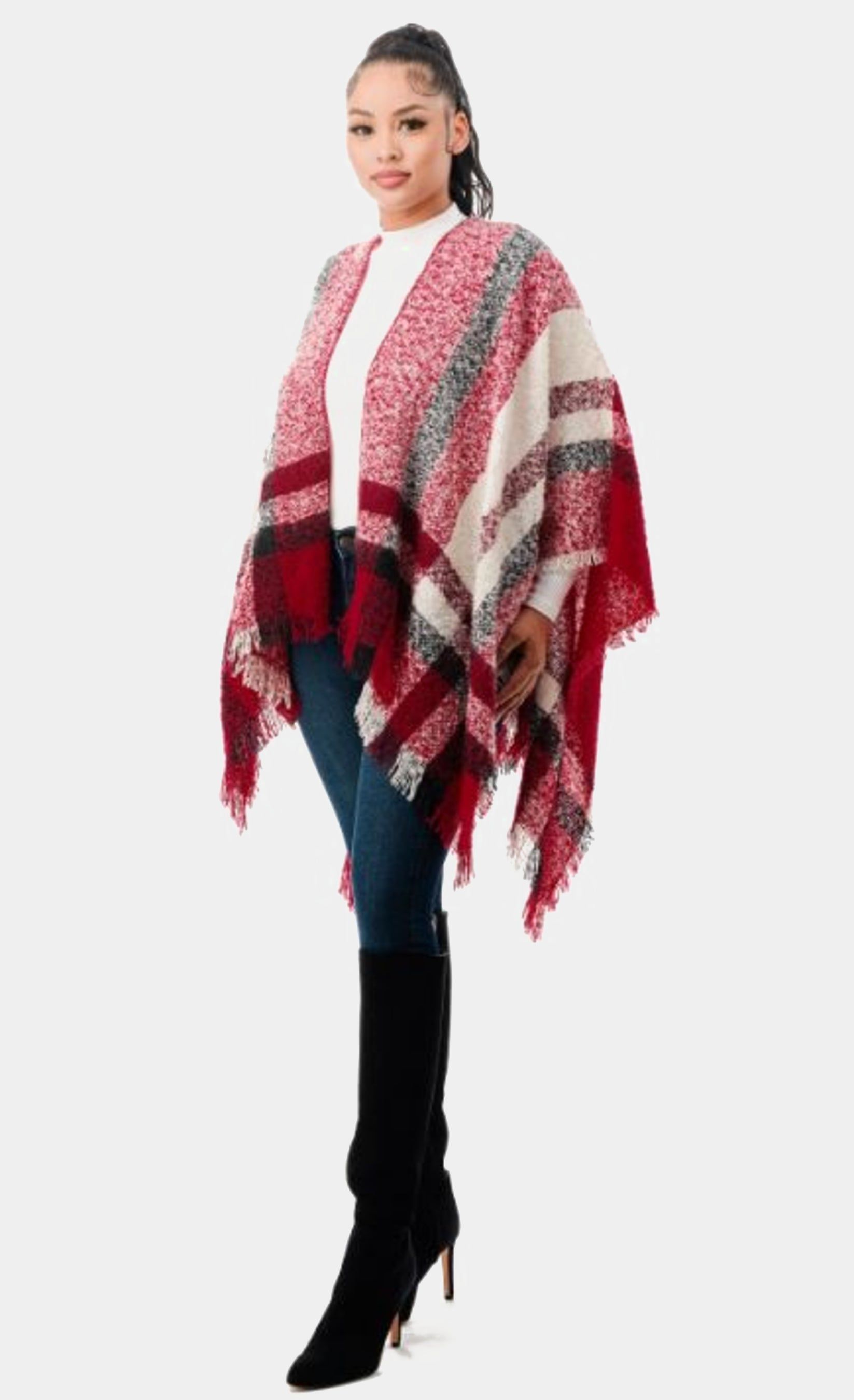 Plaid Ruana sold by Lord & Taylor product image thumbnail 6