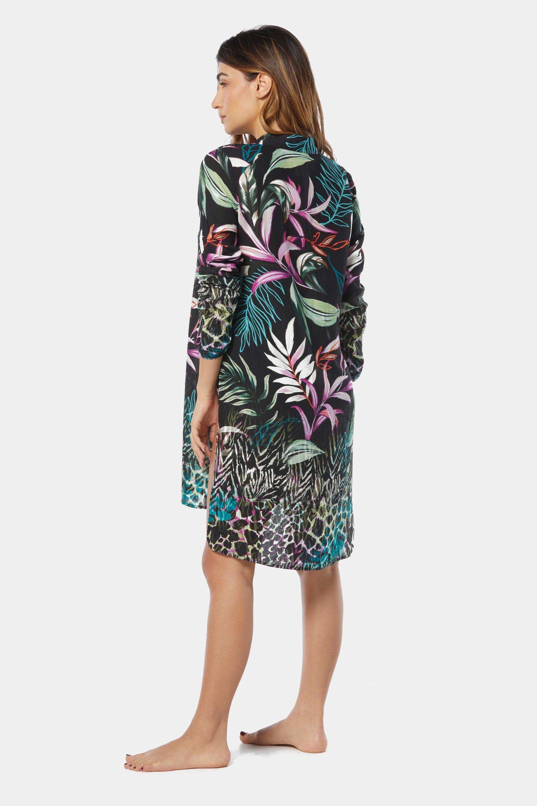 Organic Bloom Tie Front Shirt Cover Up sold by Lord & Taylor product image thumbnail 2