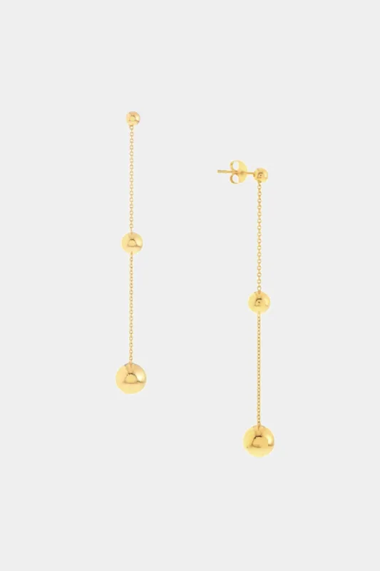 Graduating Bead Drop On Chain Earrings sold by Lord & Taylor