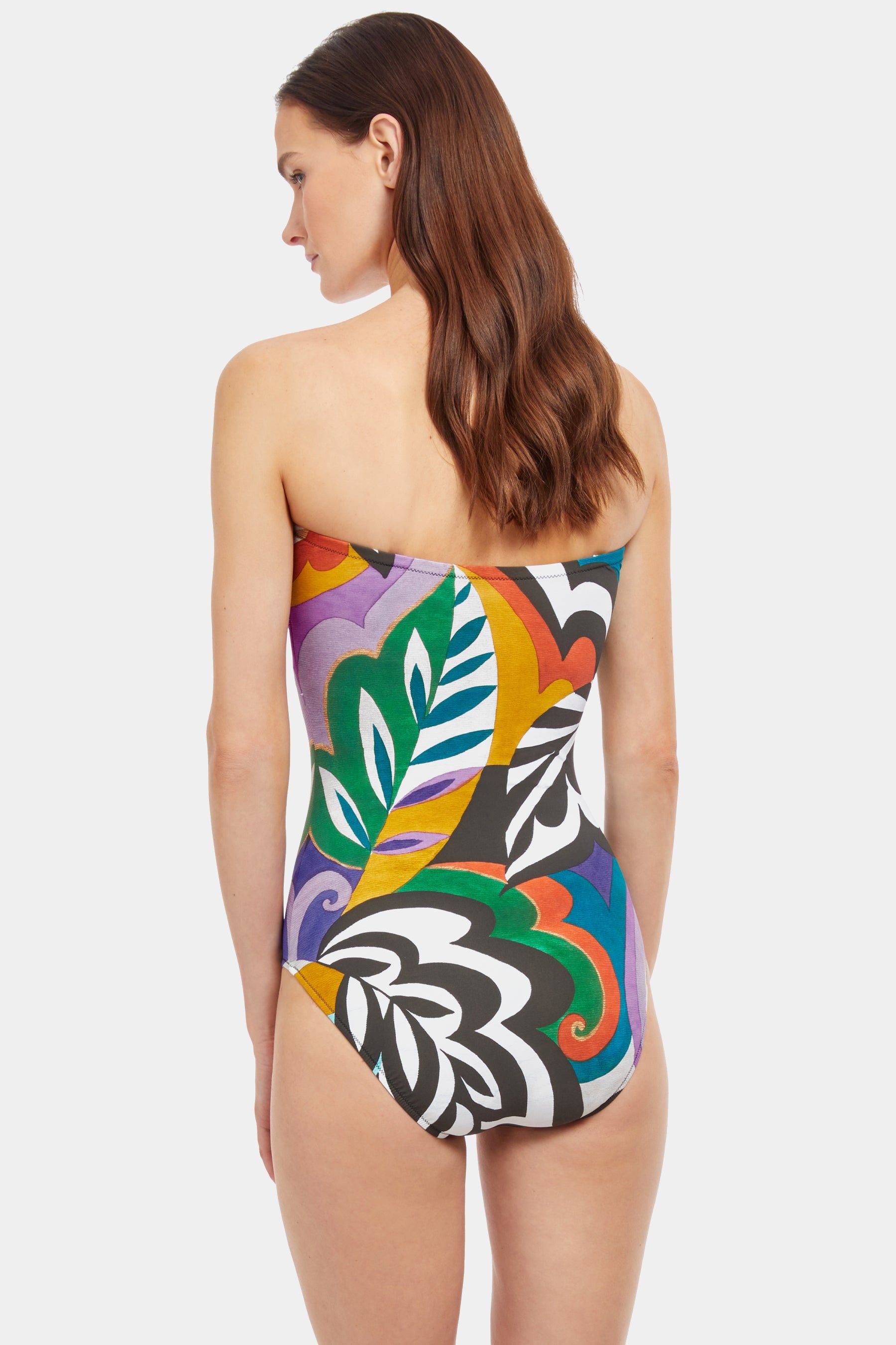 Tribal Art Shaped Bandeau One Piece sold by Lord & Taylor product image thumbnail 4