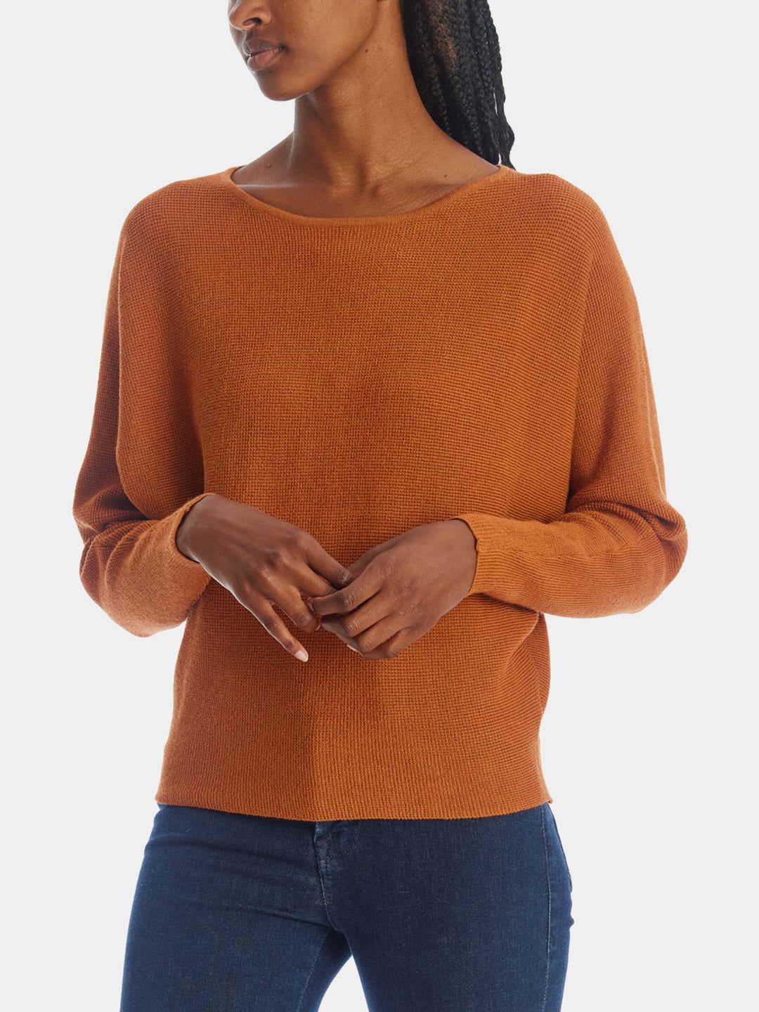 Dolman Sleeve Waffle Knit Sweater sold by Lord & Taylor product image thumbnail 5