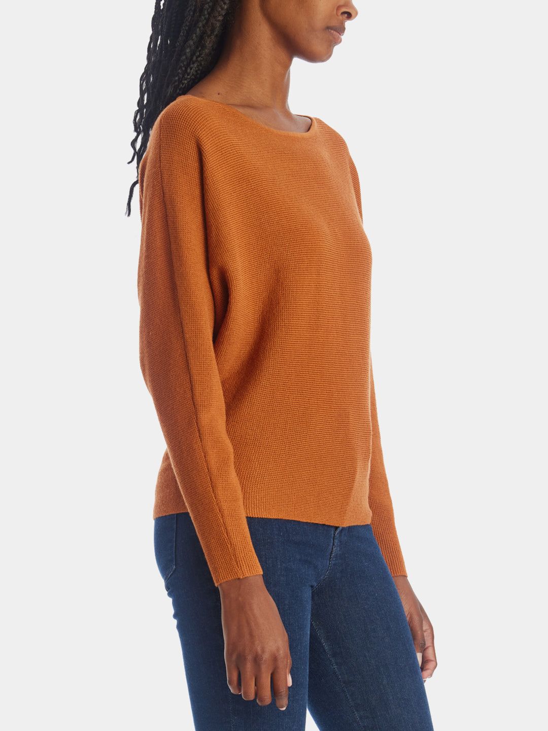 Dolman Sleeve Waffle Knit Sweater sold by Lord & Taylor product image thumbnail 3