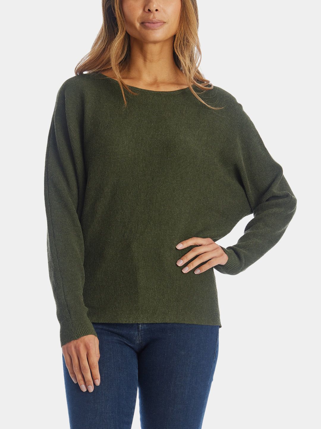 Dolman Sleeve Waffle Knit Sweater sold by Lord & Taylor