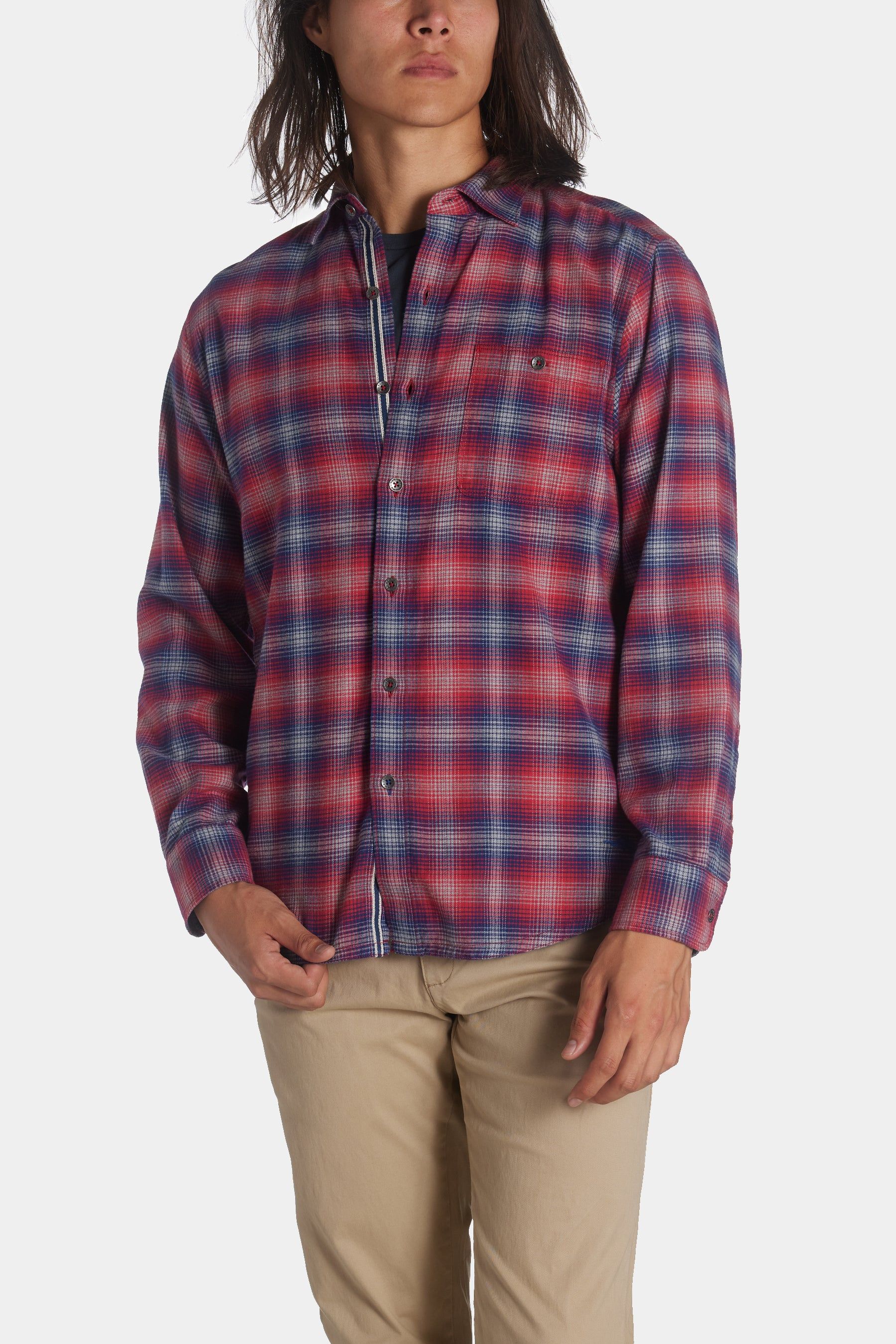Canyon Beach Shadow Check Flannel Shirt sold by Lord & Taylor product image thumbnail 6