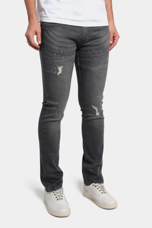 Slim Fit Abrasion Classic Jeans sold by Lord & Taylor