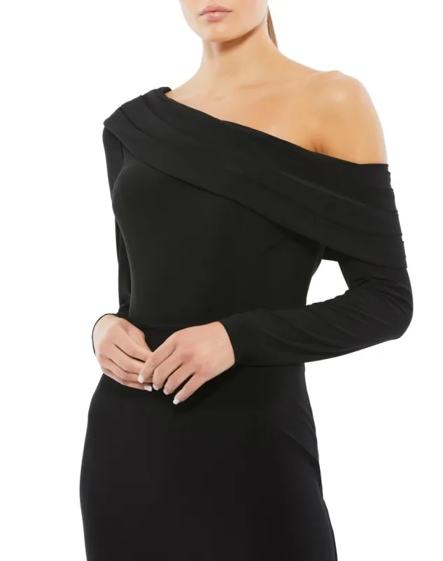 Drop Shoulder Long Sleeve Column Gown sold by Lord & Taylor