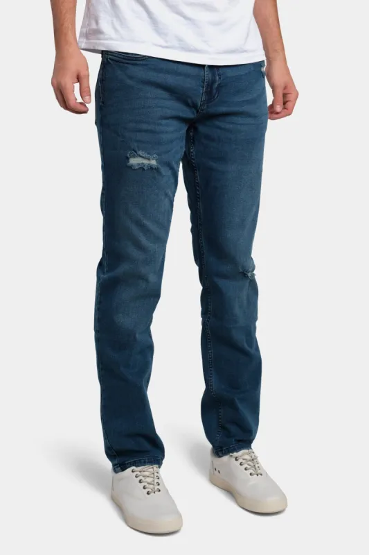 Regular Fit Abrasion Jeans sold by Lord & Taylor