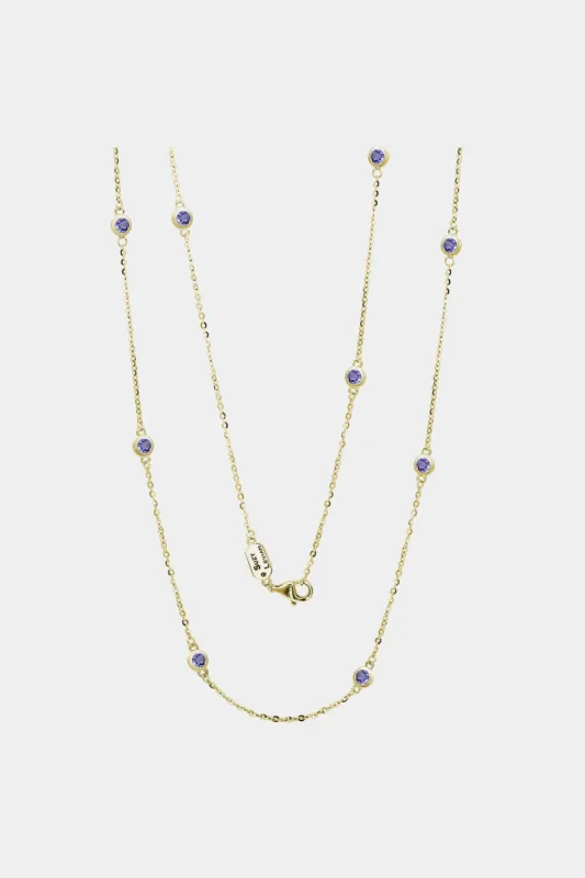 Tanzanite Station Necklace sold by Lord & Taylor