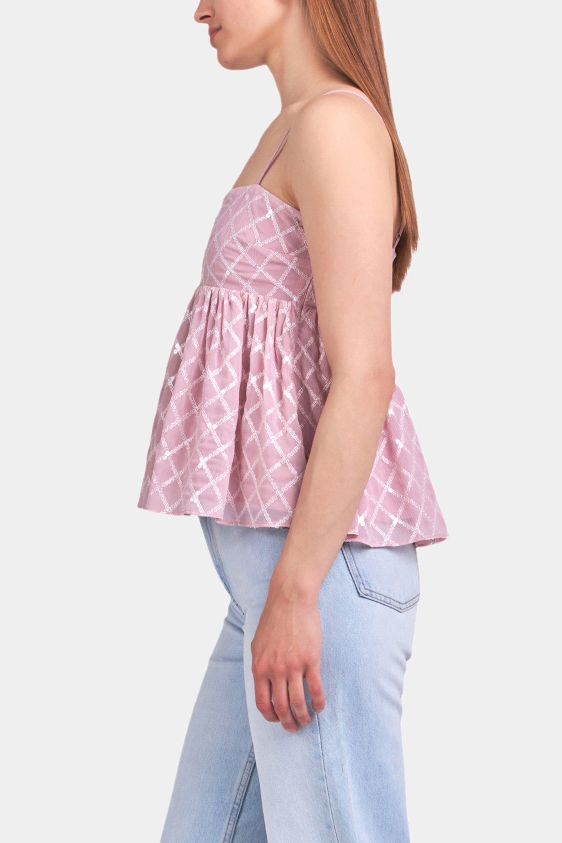 Embroidered Sequined Top sold by Lord & Taylor product image thumbnail 3