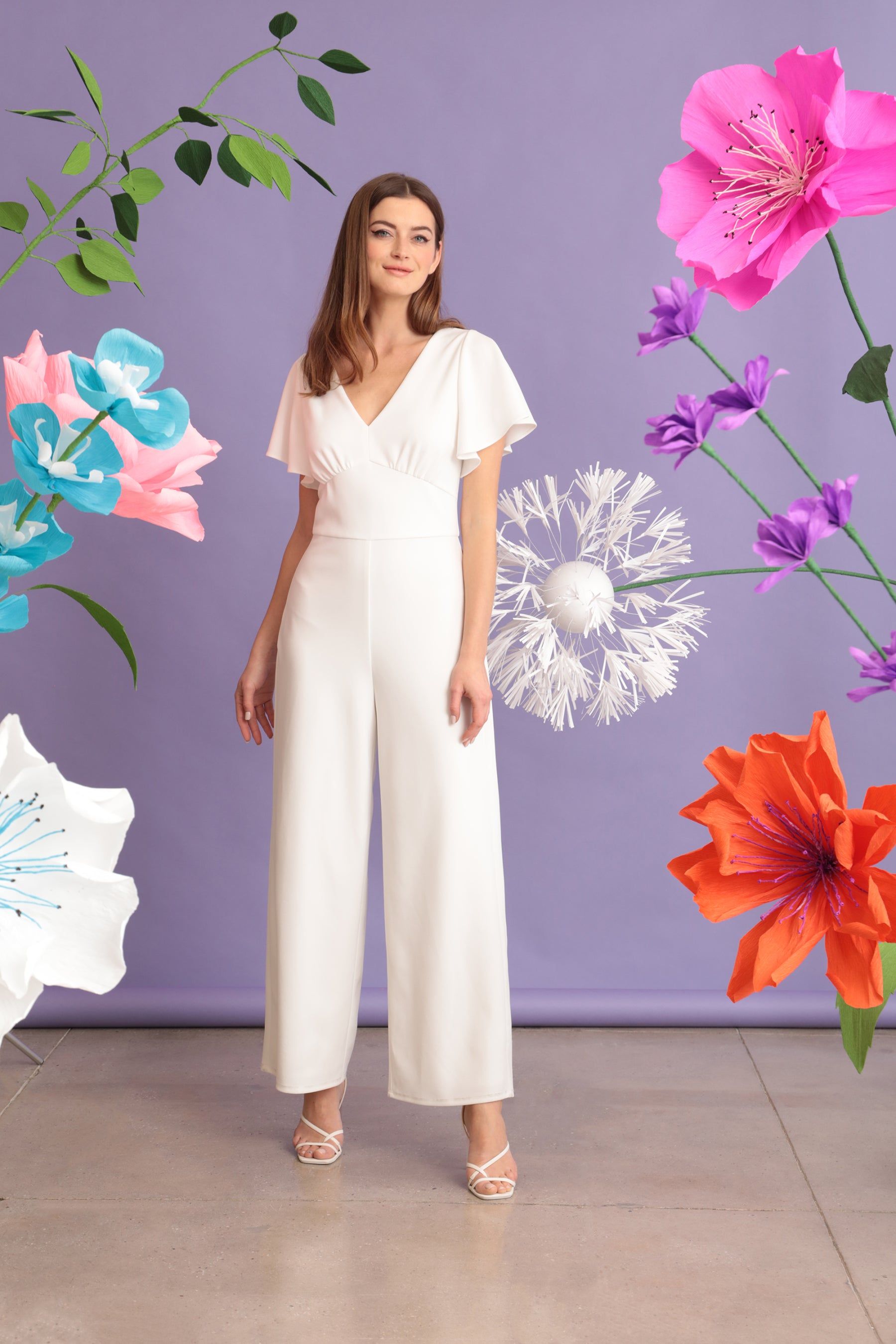 Flutter Sleeve Jumpsuit sold by Lord & Taylor product image thumbnail 3