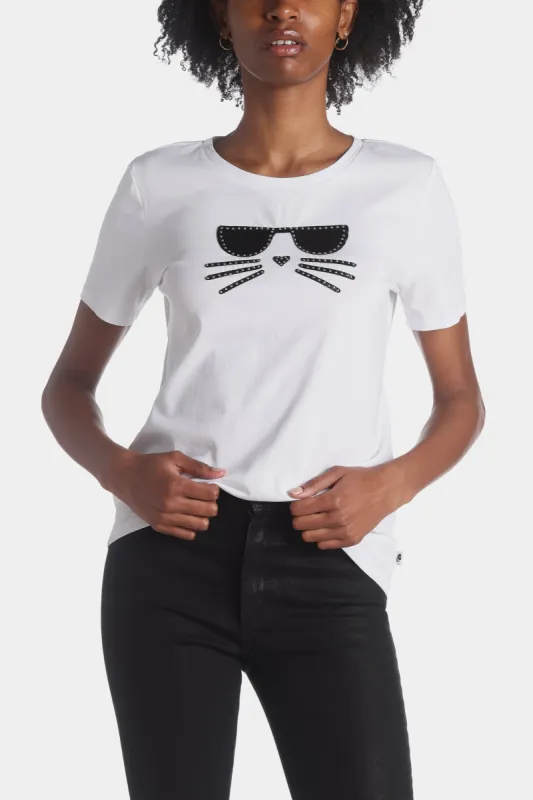 Cat Logo Tee sold by Lord & Taylor
