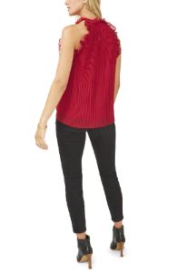 Pleated Halter Chiffon Blouse sold by Lord & Taylor