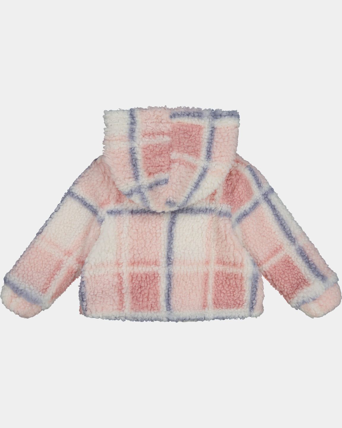 Girls Plaid Printed Hooded Sherpa Jacket sold by Lord & Taylor product image thumbnail 3