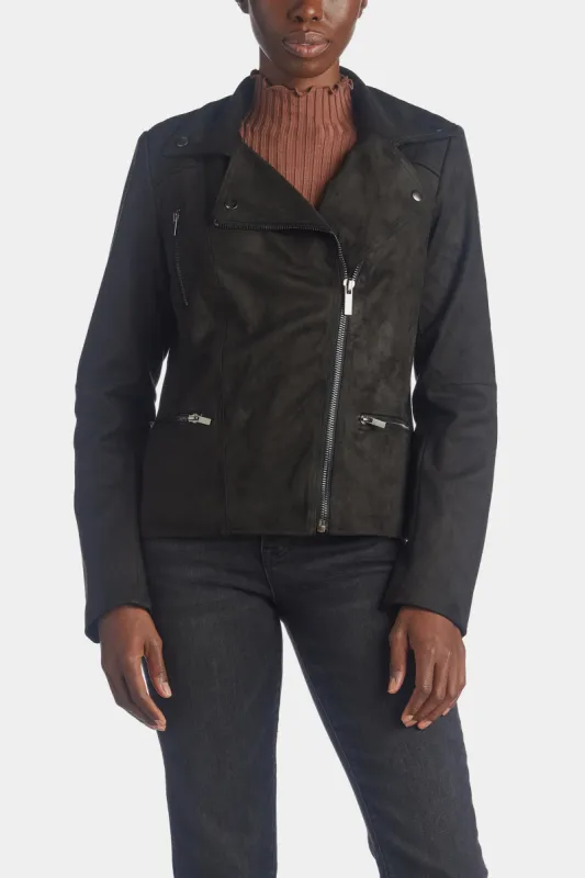 Quinn Textured Moto Jacket sold by Lord & Taylor