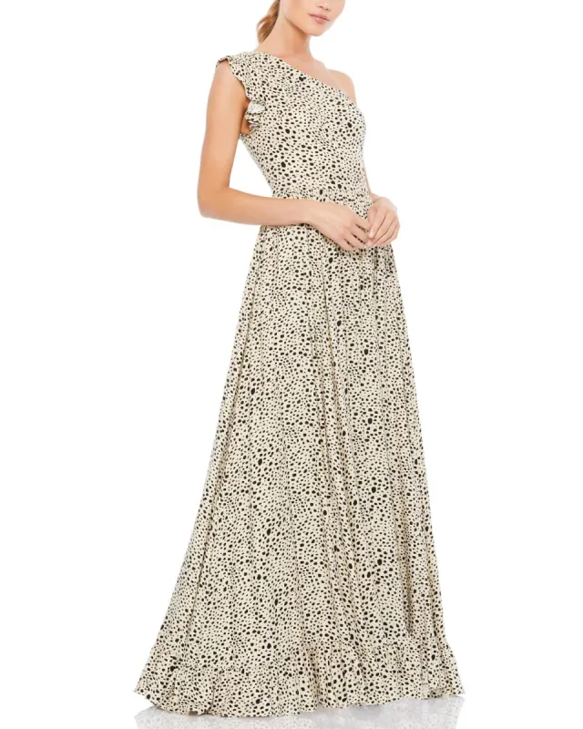 Asymmetrical A Line Gown sold by Lord & Taylor