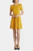 Scuba Crepe A-Line Puff Sleeve Dress sold by Lord & Taylor