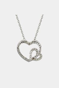 Sapphire & Diamond Accent Double Heart Pendant sold by Lord & Taylor