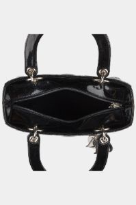 Lady Dior SHW Patent Medium Cannage Shoulder Bag sold by Lord & Taylor