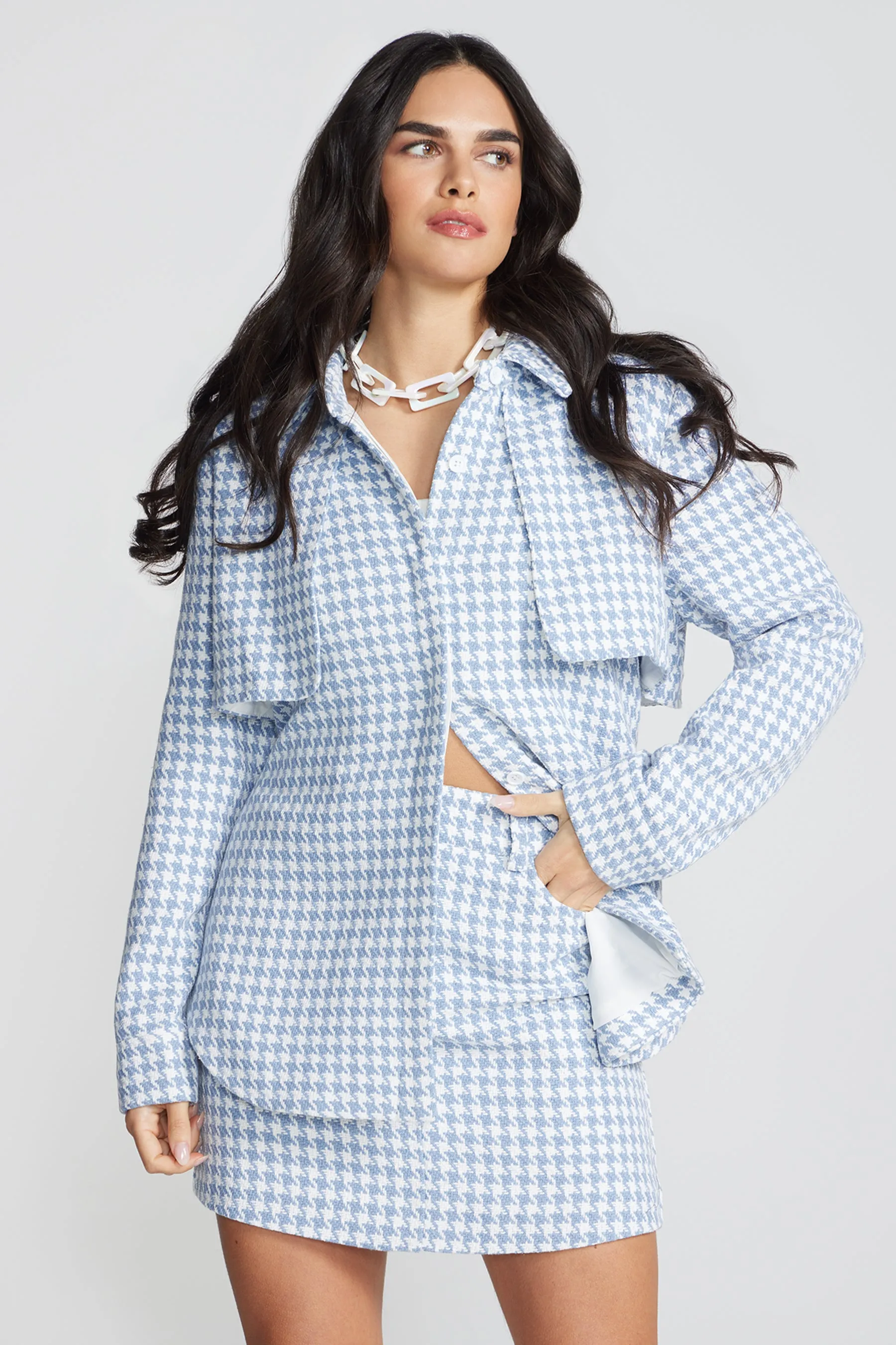 Oversized Overlay Flap Jacket sold by Lord & Taylor