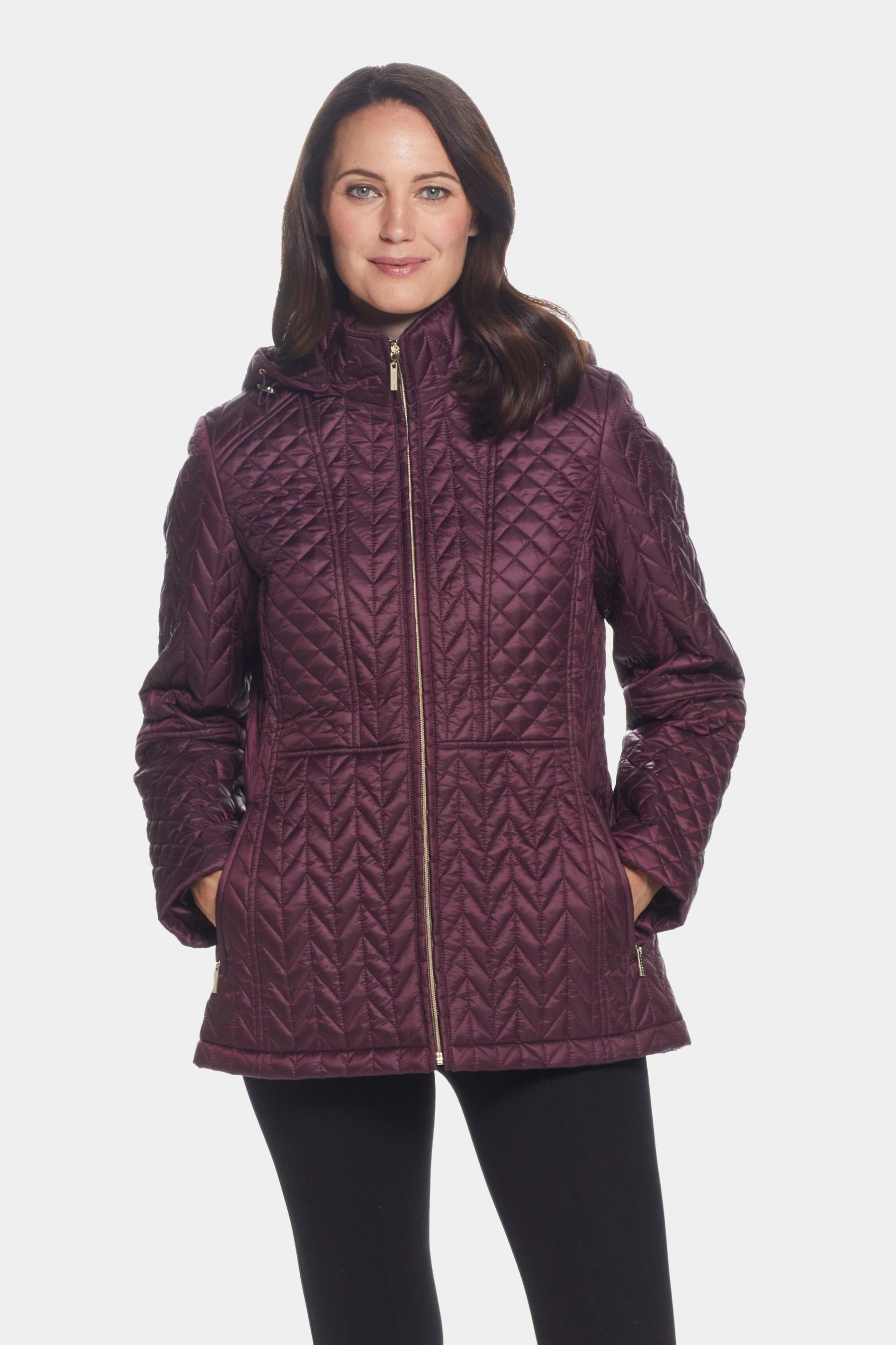 Quilted Zip front Jacket sold by Lord & Taylor