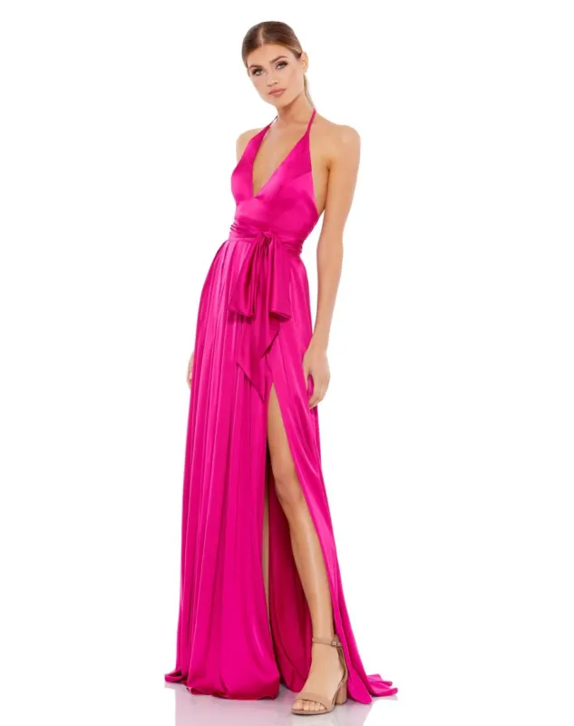Pleated Charmeuse Halter Gown sold by Lord & Taylor