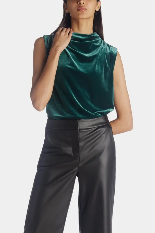 Mock Neck Sleeveless Top sold by Lord & Taylor