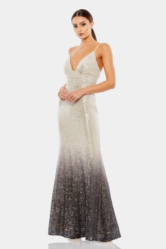 Plunge Neck Sequin Gown sold by Lord & Taylor