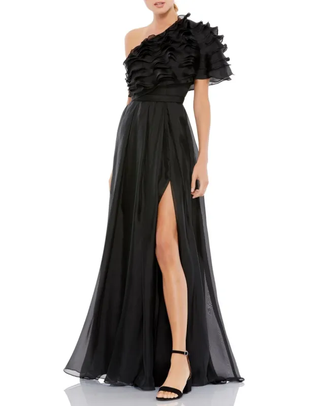 One Shoulder Ruffle Gown sold by Lord & Taylor