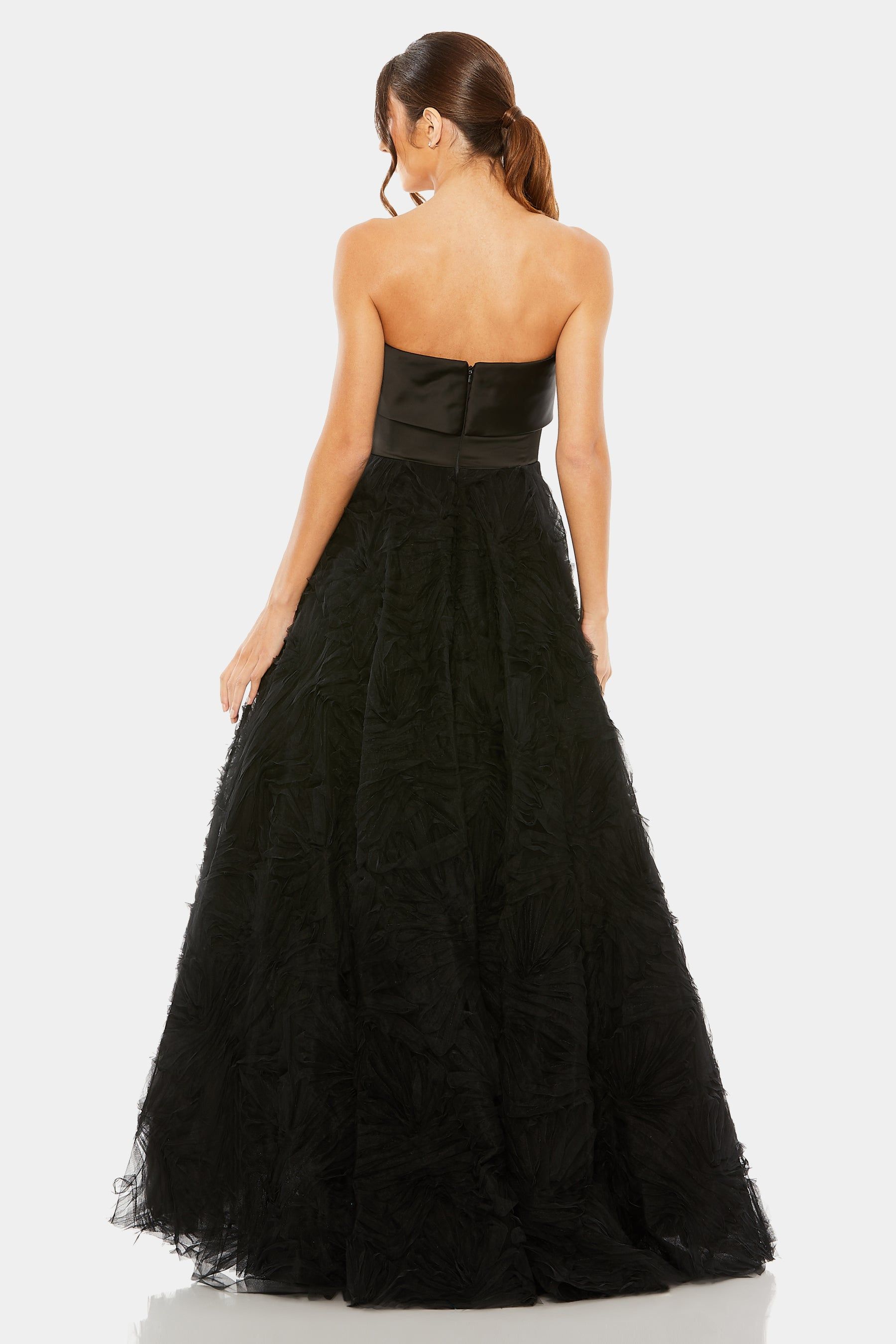 Bow Knot Front Tulle Gown sold by Lord & Taylor product image thumbnail 3