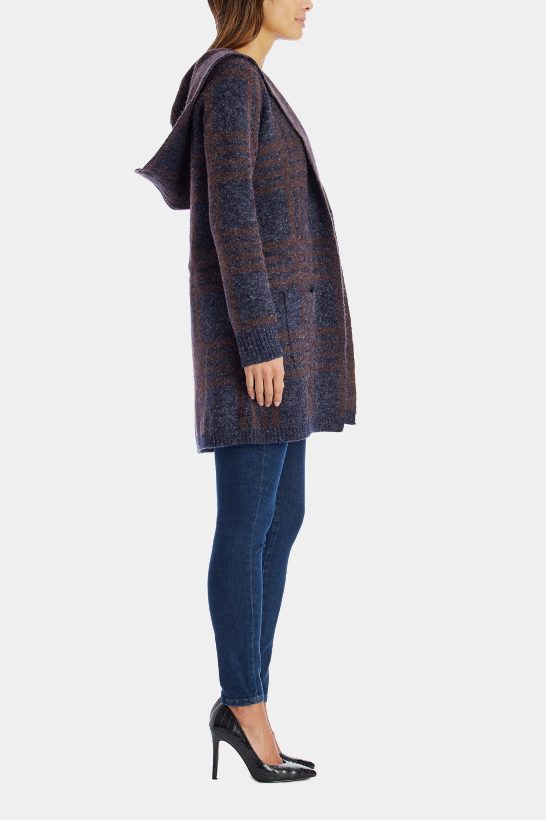 Hooded Plaid Shacket sold by Lord & Taylor product image thumbnail 3