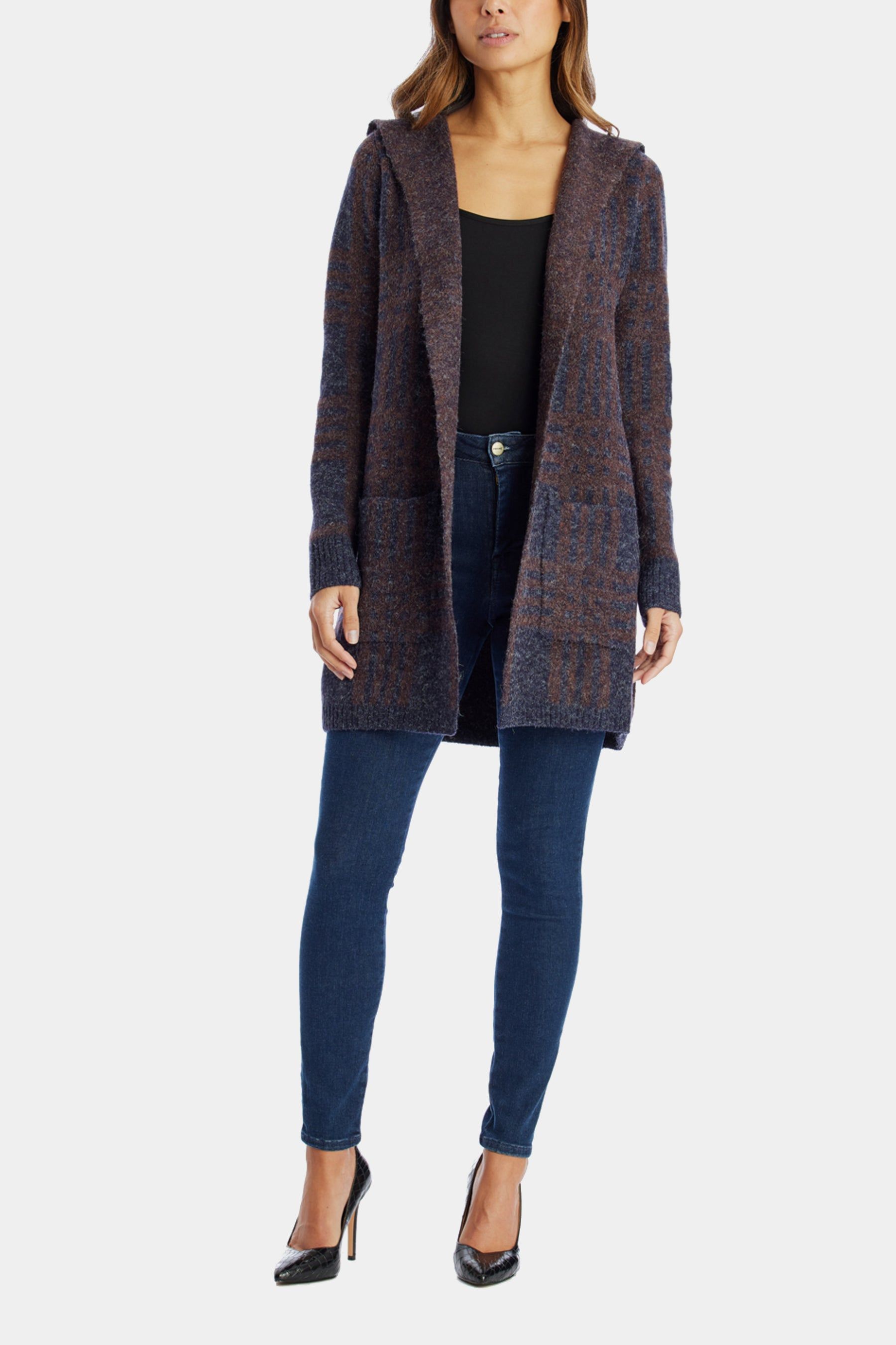 Hooded Plaid Shacket sold by Lord & Taylor