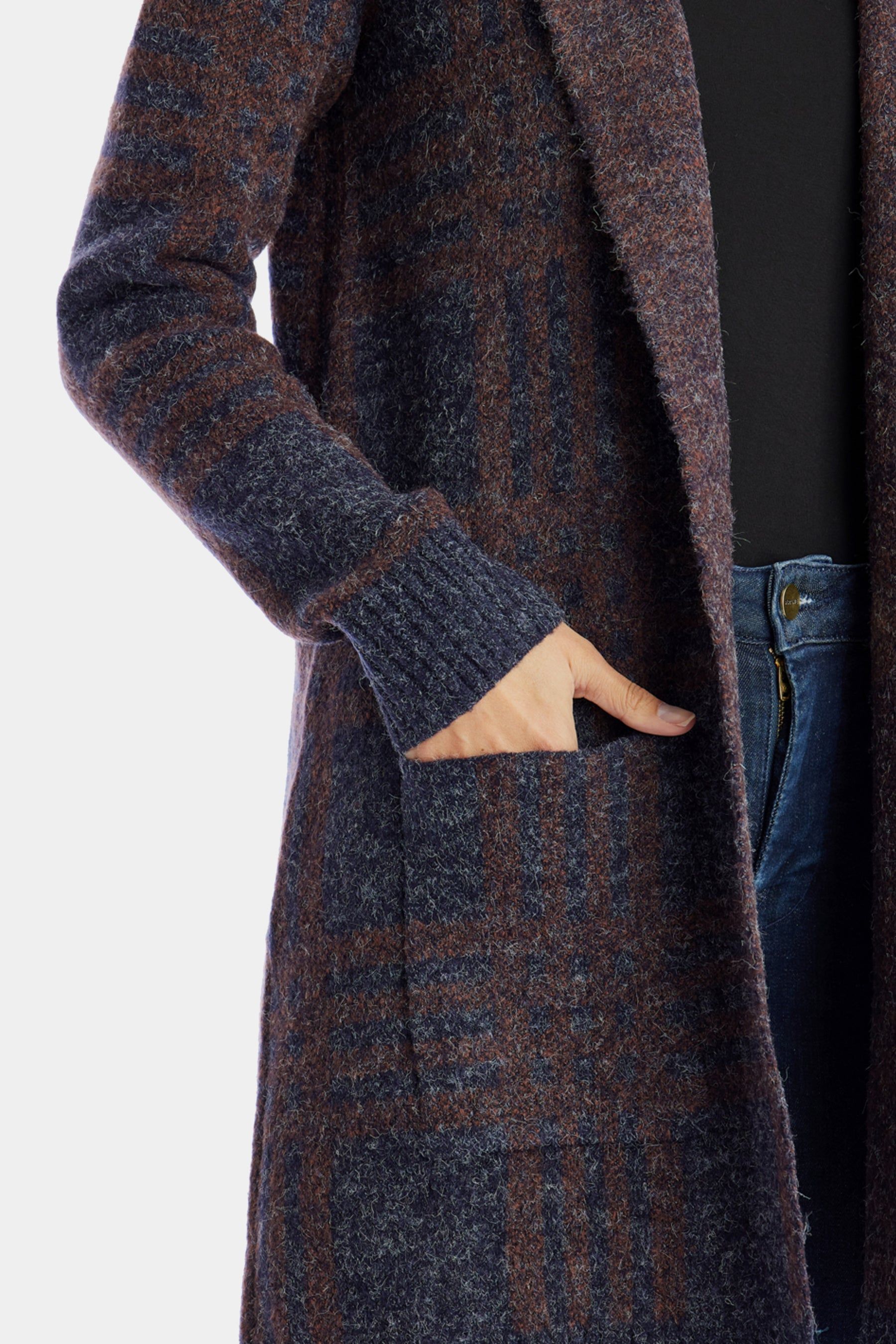 Hooded Plaid Shacket sold by Lord & Taylor product image thumbnail 5