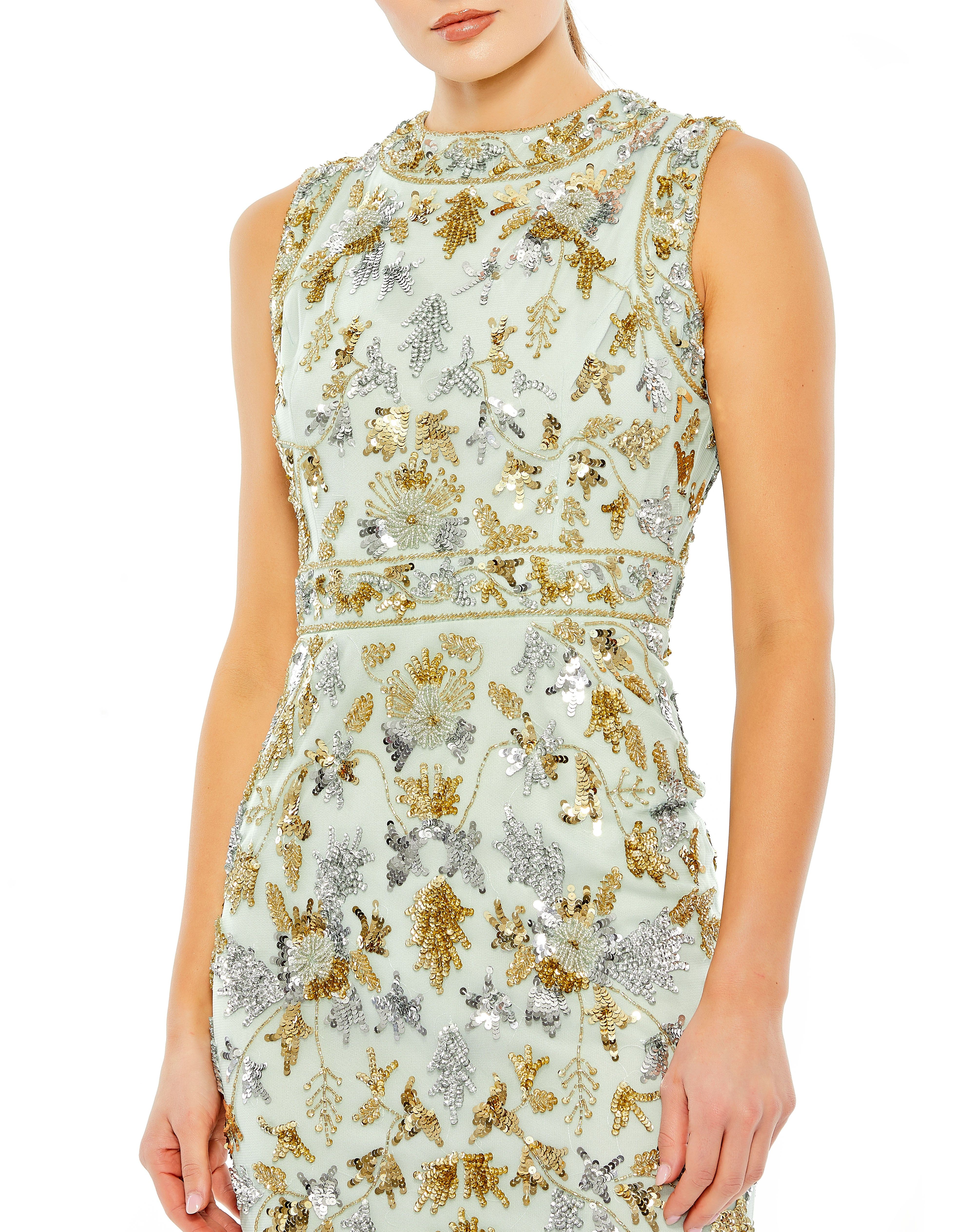 Sequined Sheath Midi Dress sold by Lord & Taylor product image thumbnail 4