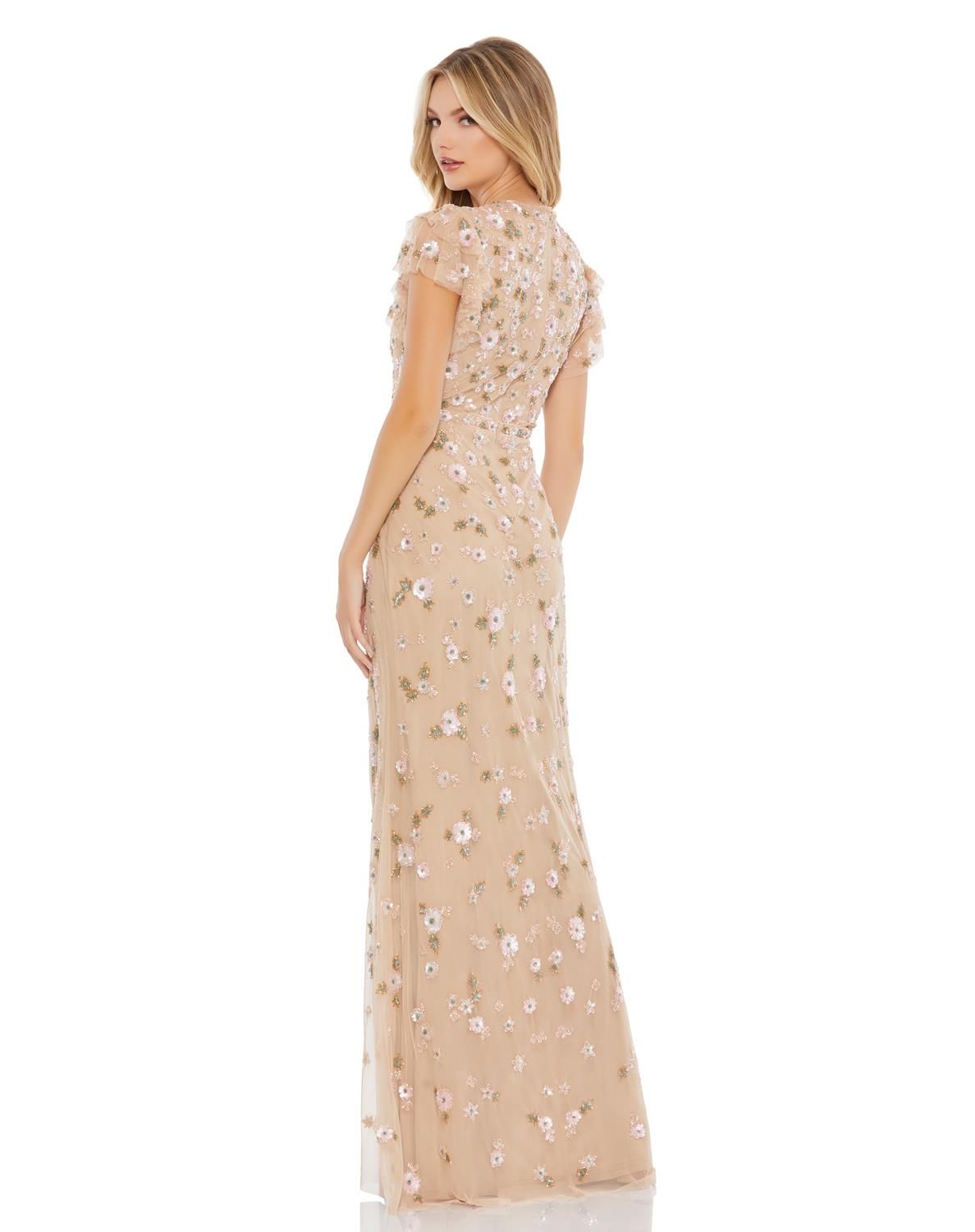 Cap Sleeve Embellished Trumpet Gown sold by Lord & Taylor product image thumbnail 2