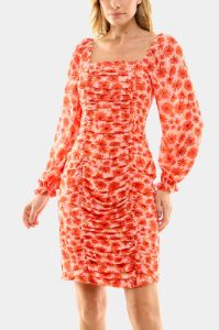 Ruched Floral Mini Dress sold by Lord & Taylor
