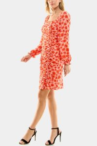 Ruched Floral Mini Dress sold by Lord & Taylor