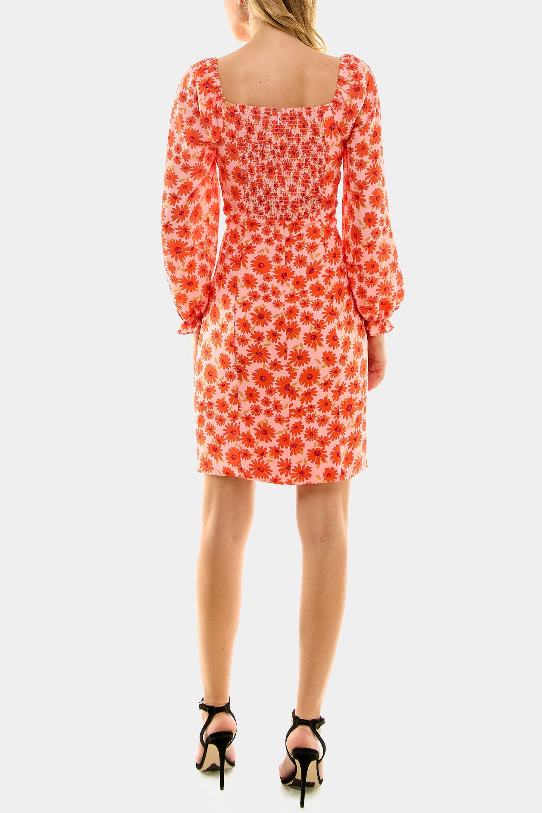 Ruched Floral Mini Dress sold by Lord & Taylor product image thumbnail 2