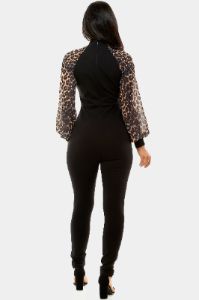 Printed Puff Sleeve Jumpsuit sold by Lord & Taylor