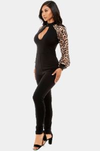 Printed Puff Sleeve Jumpsuit sold by Lord & Taylor