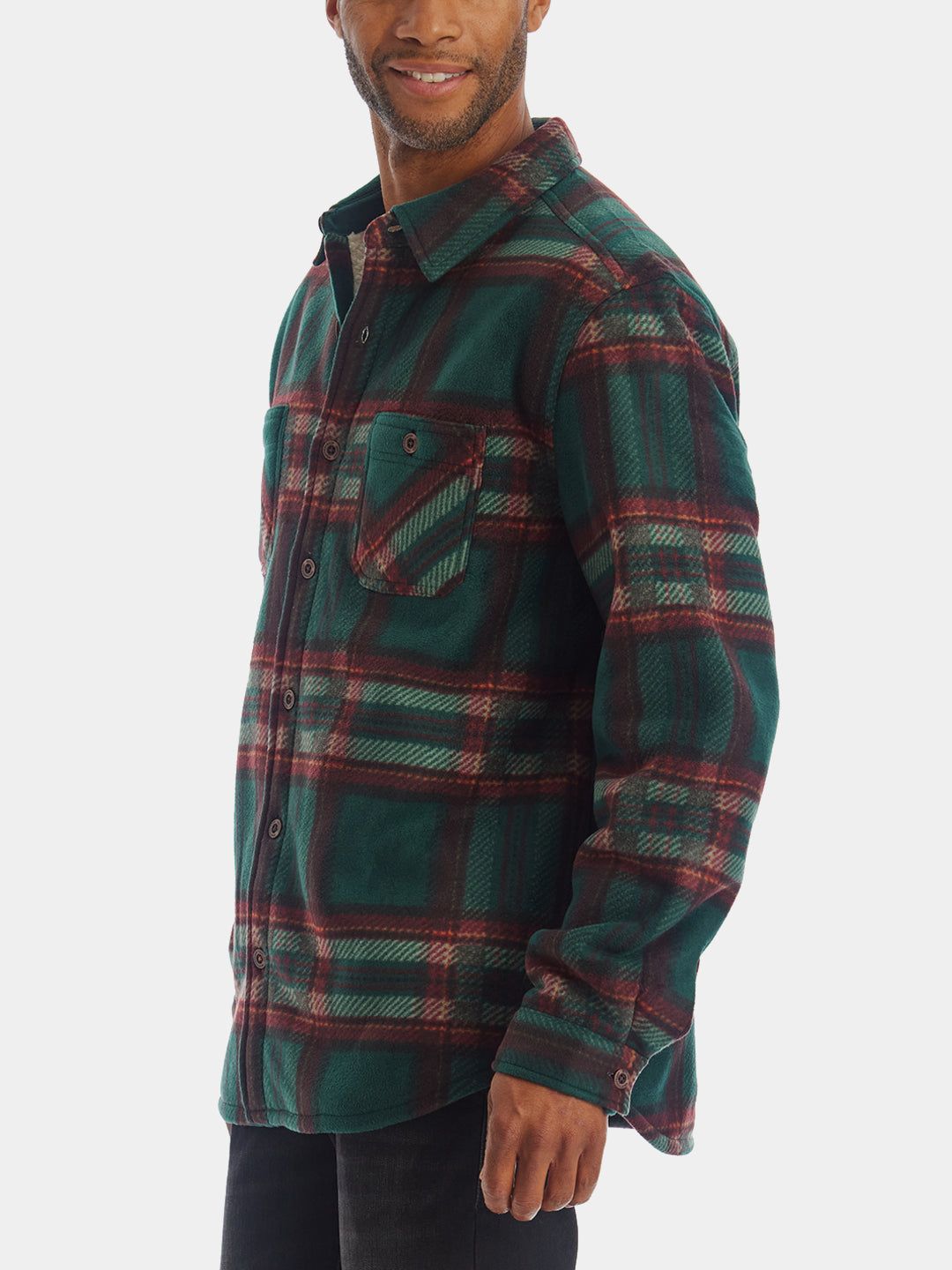 Sherpa Lined Fleece Shirt Jacket sold by Lord & Taylor product image thumbnail 5