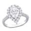 Pear-Cut Moissanite Halo Ring sold by Lord & Taylor product image thumbnail 4
