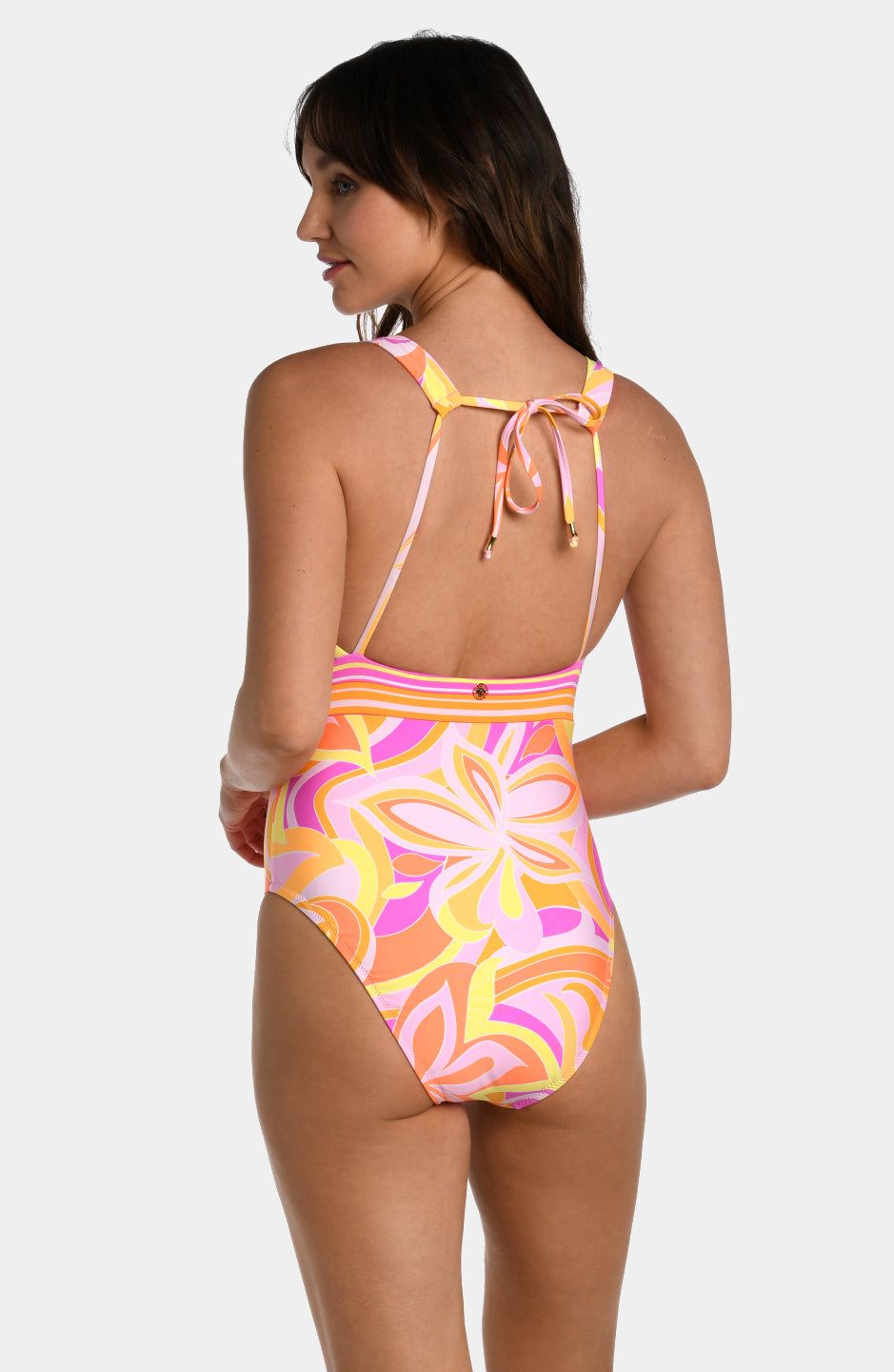 Swirl V-Plunge One Piece Swimsuit sold by Lord & Taylor product image thumbnail 3