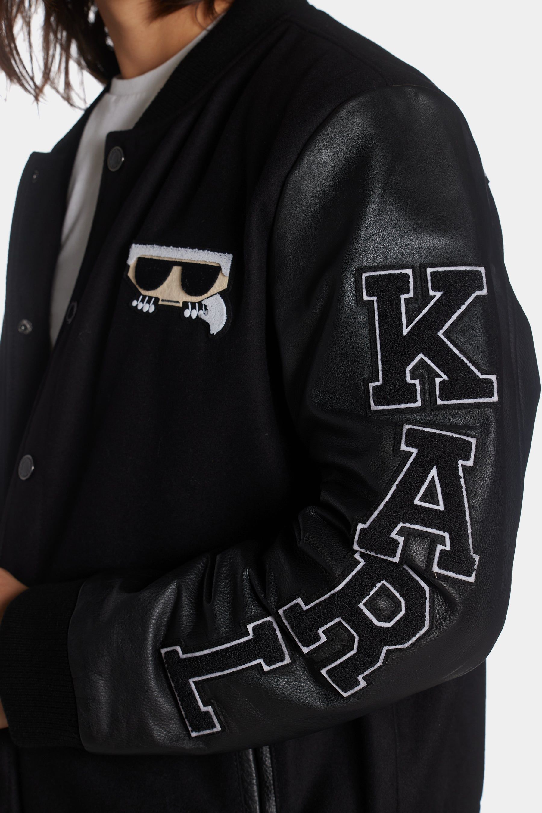 Varsity Bomber Jacket sold by Lord & Taylor product image thumbnail 5