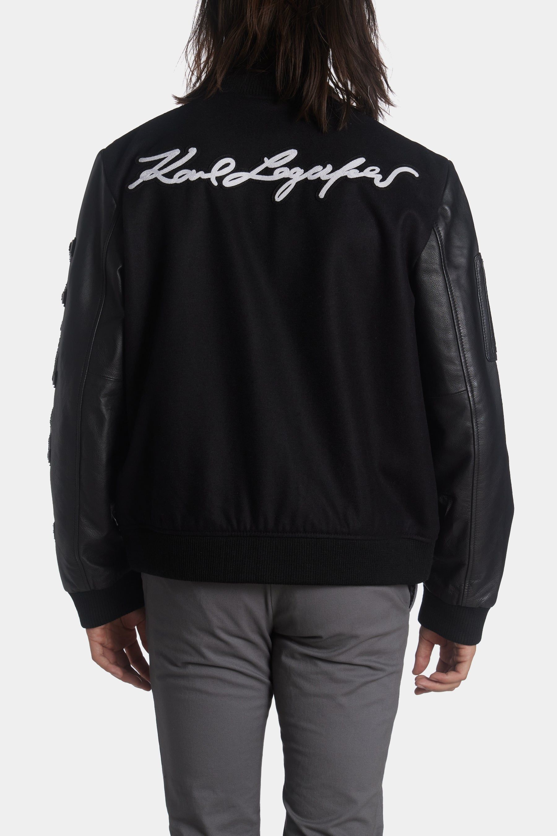 Varsity Bomber Jacket sold by Lord & Taylor product image thumbnail 6