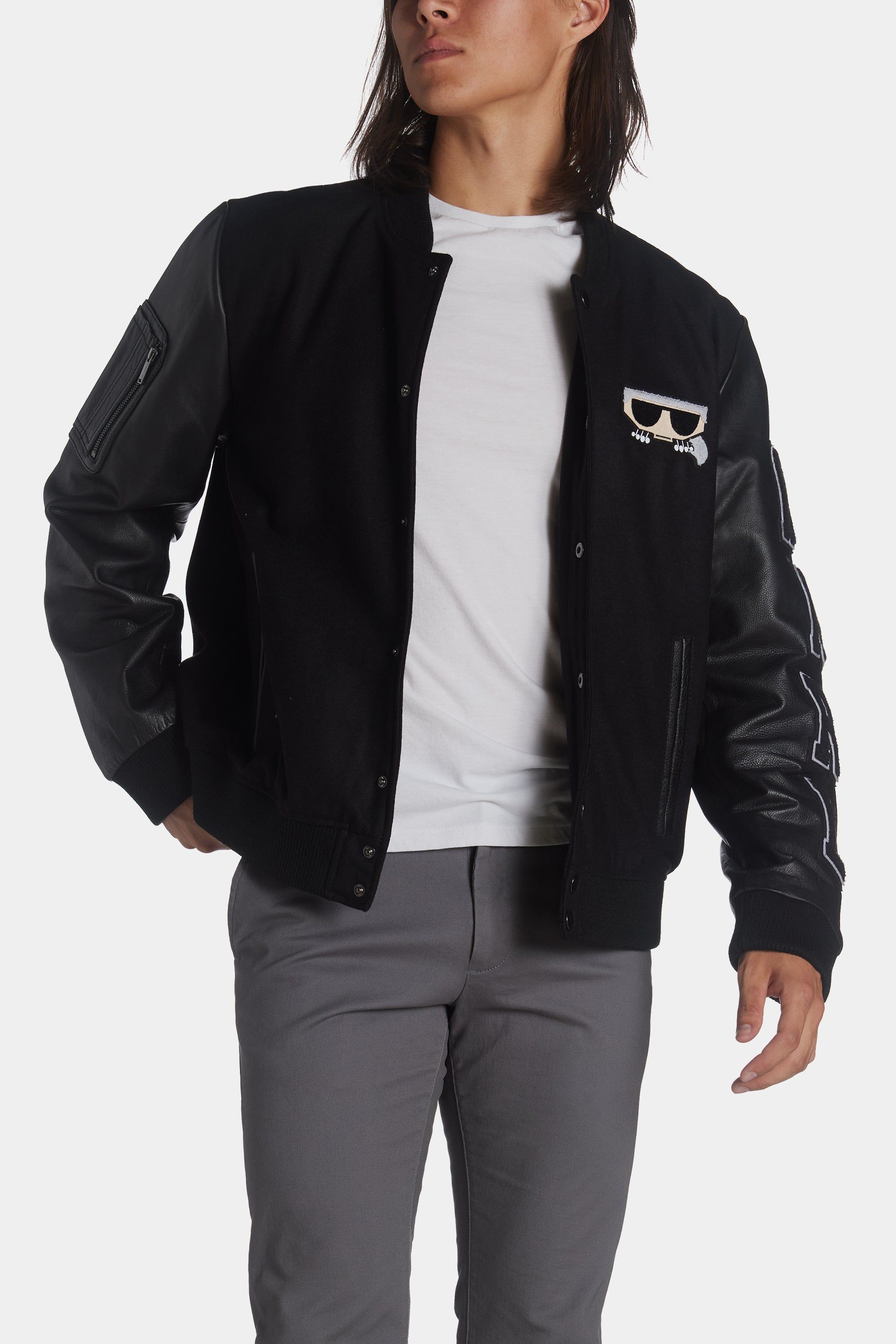 Varsity Bomber Jacket sold by Lord & Taylor